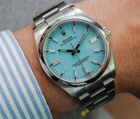 aged blue rolex dial|rolex watch with blue face.